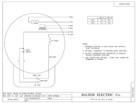 Baldor High Efficiency Wiring Diagram